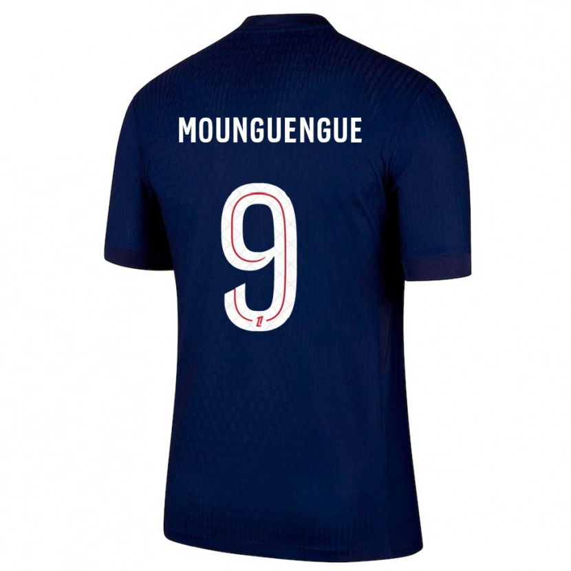 Danxen Femme Maillot Pierre Mounguengue #9 Marine Rouge Tenues Domicile 2025/26 T-Shirt