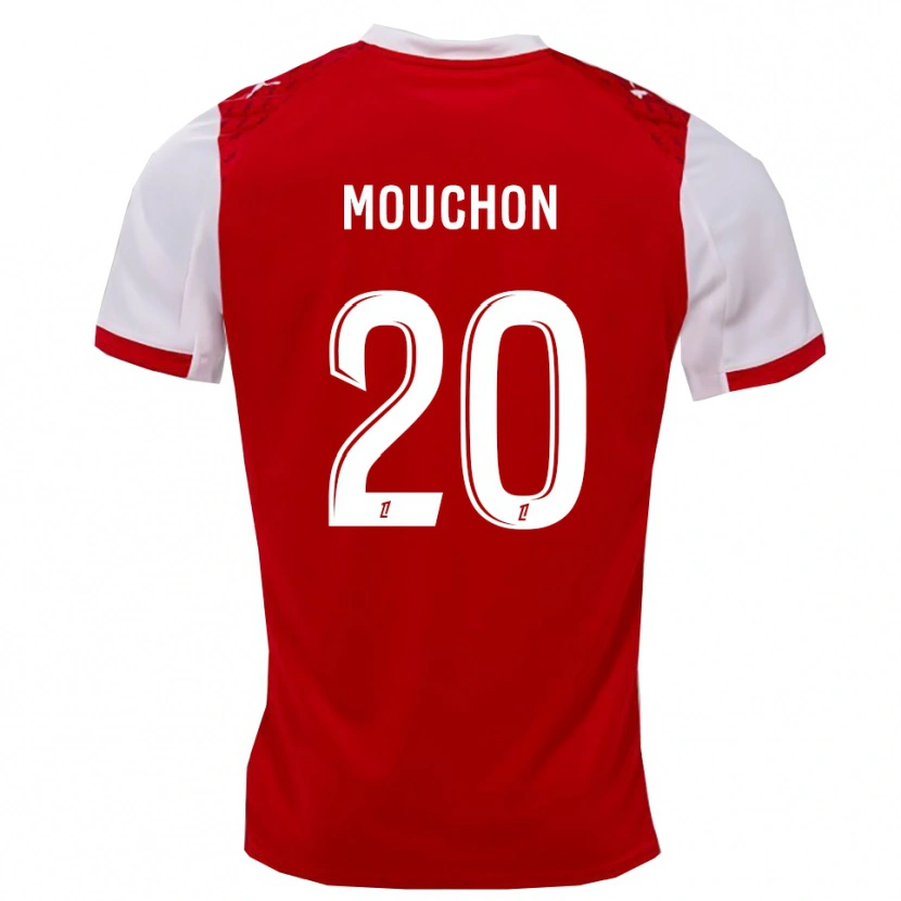Danxen Femme Maillot Noemie Mouchon #20 Rouge Blanc Tenues Domicile 2025/26 T-Shirt