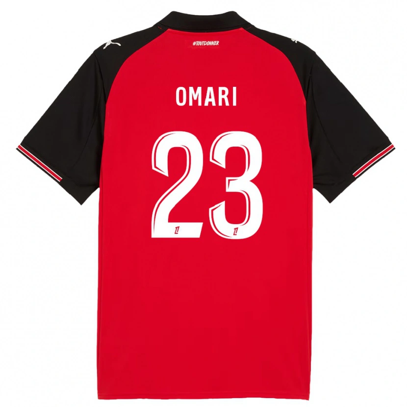 Danxen Femme Maillot Warmed Omari #23 Rouge Noir Tenues Domicile 2025/26 T-Shirt