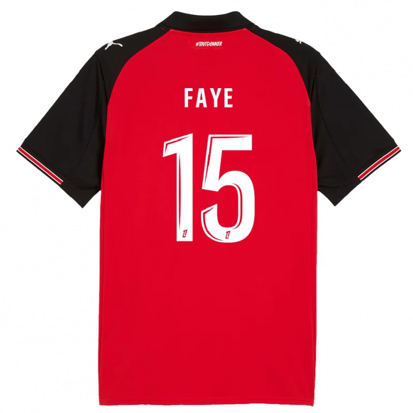 Danxen Femme Maillot Mikayil Faye #15 Rouge Noir Tenues Domicile 2025/26 T-Shirt