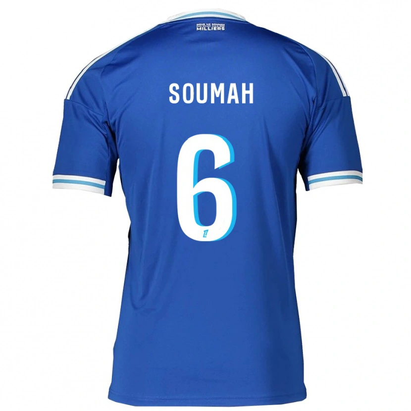 Danxen Femme Maillot Mohamed Soumah #6 Bleu Blanc Tenues Domicile 2025/26 T-Shirt