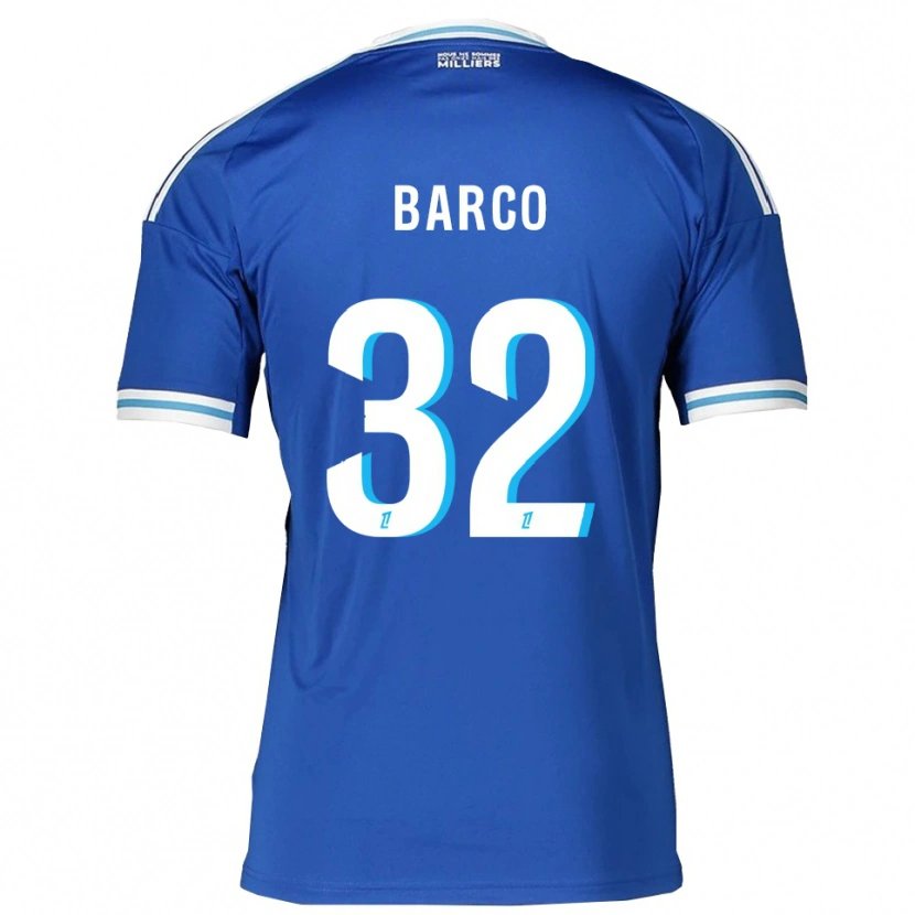 Danxen Femme Maillot Valentín Barco #32 Bleu Blanc Tenues Domicile 2025/26 T-Shirt
