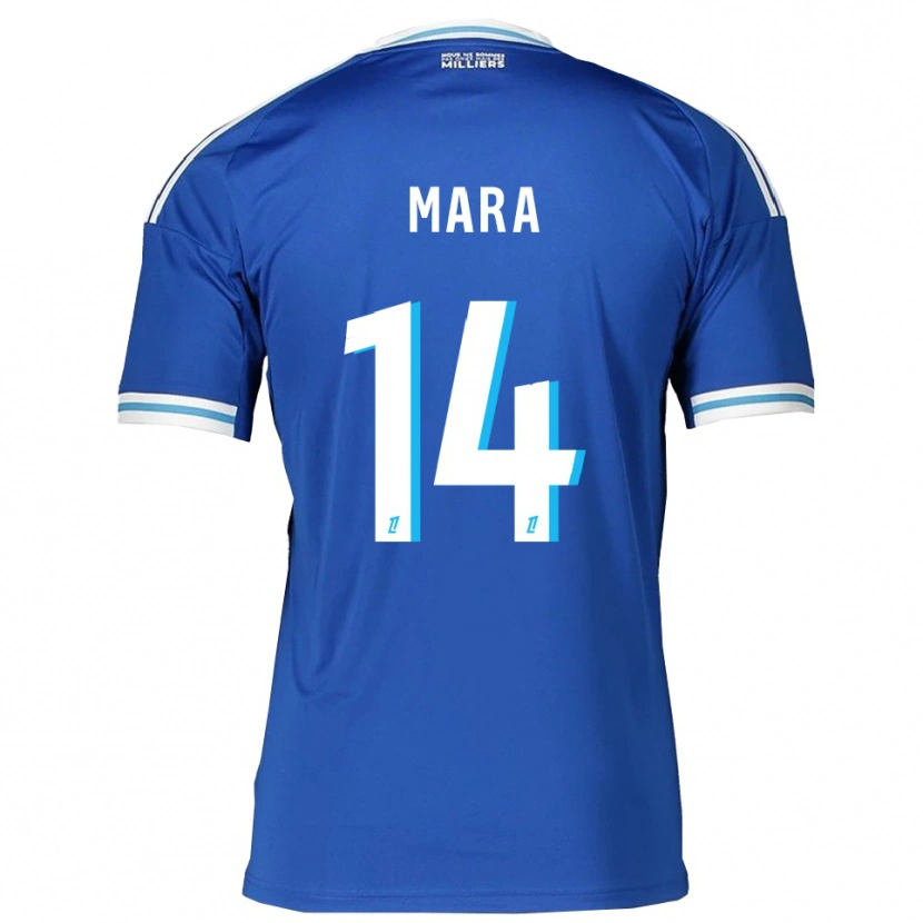 Danxen Femme Maillot Sékou Mara #14 Bleu Blanc Tenues Domicile 2025/26 T-Shirt