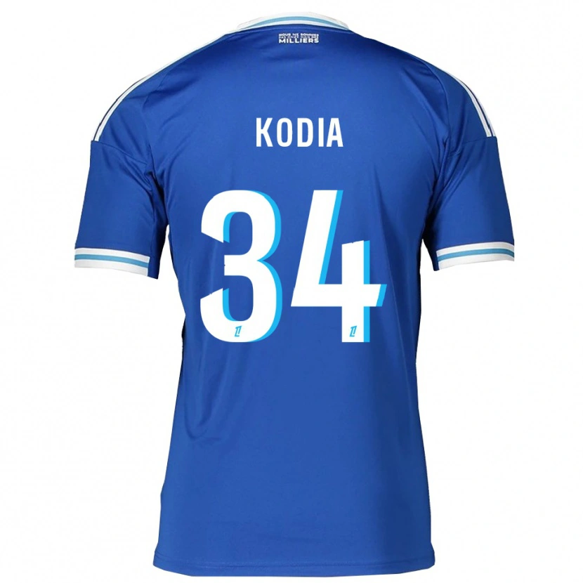 Danxen Femme Maillot Ghianny Kodia #34 Bleu Blanc Tenues Domicile 2025/26 T-Shirt