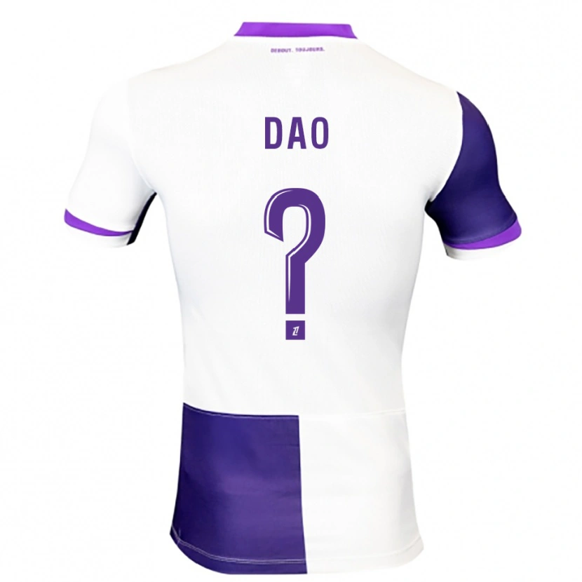Danxen Femme Maillot Elyess Dao #0 Violet Blanc Tenues Domicile 2025/26 T-Shirt