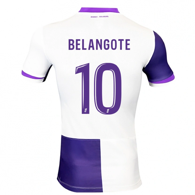 Danxen Femme Maillot Aël Belangote #10 Violet Blanc Tenues Domicile 2025/26 T-Shirt