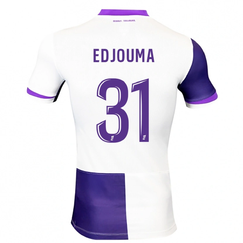 Danxen Femme Maillot Noah Edjouma #31 Violet Blanc Tenues Domicile 2025/26 T-Shirt
