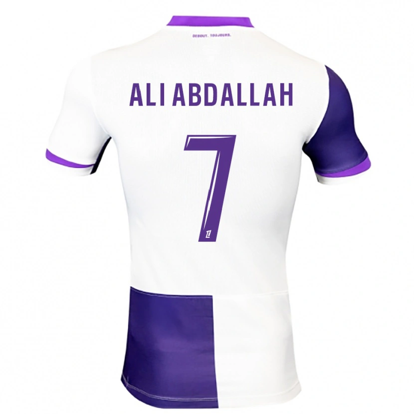 Danxen Femme Maillot Nivine Ali Abdallah #7 Violet Blanc Tenues Domicile 2025/26 T-Shirt