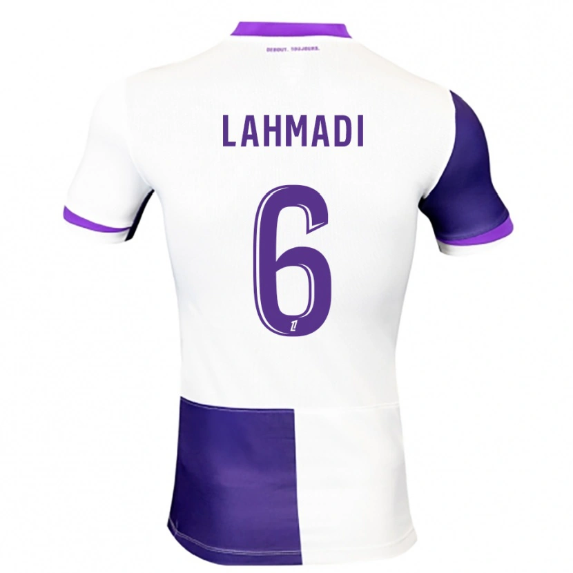Danxen Femme Maillot Noah Lahmadi #6 Violet Blanc Tenues Domicile 2025/26 T-Shirt