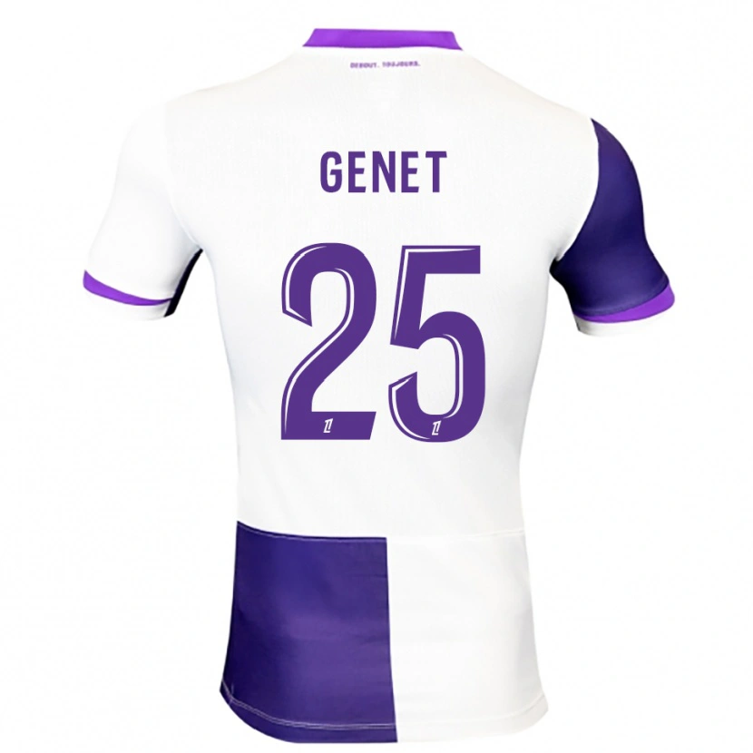 Danxen Femme Maillot Marine Genet #25 Violet Blanc Tenues Domicile 2025/26 T-Shirt