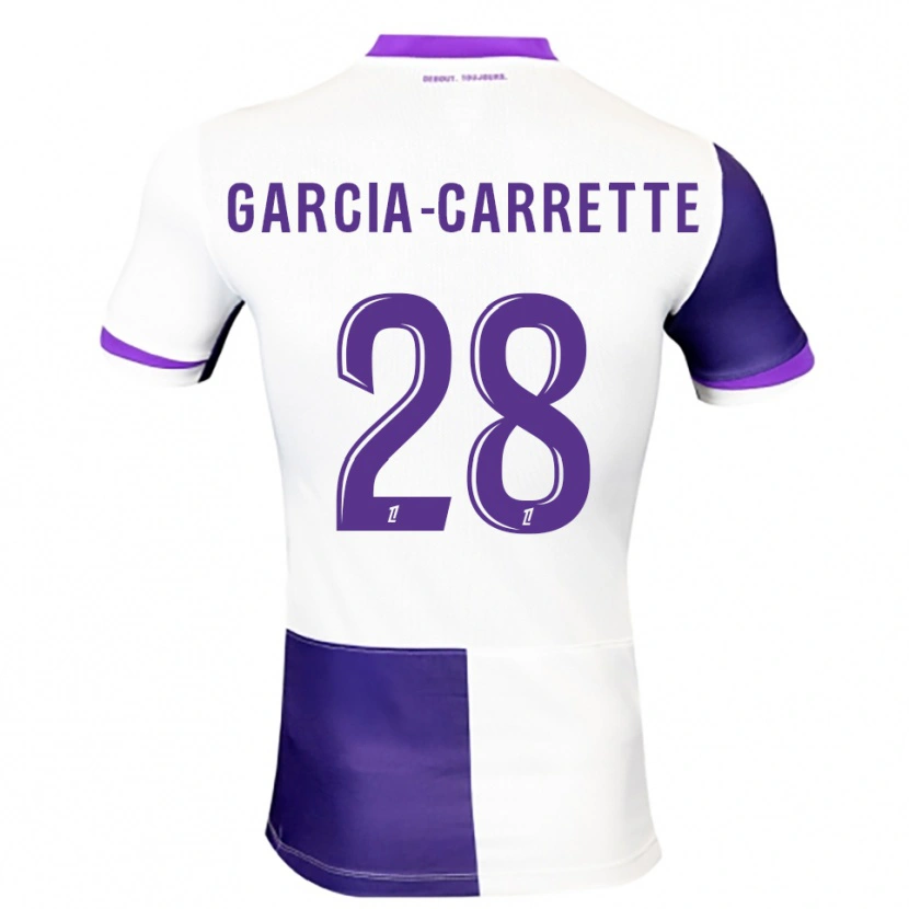 Danxen Femme Maillot Hortense Garcia-Carrette #28 Violet Blanc Tenues Domicile 2025/26 T-Shirt