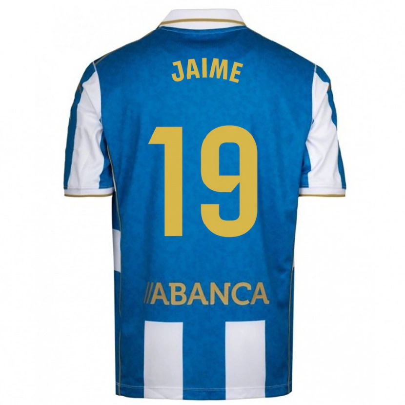 Danxen Femme Maillot Jaime Sánchez #19 Blanc Bleu Tenues Domicile 2025/26 T-Shirt
