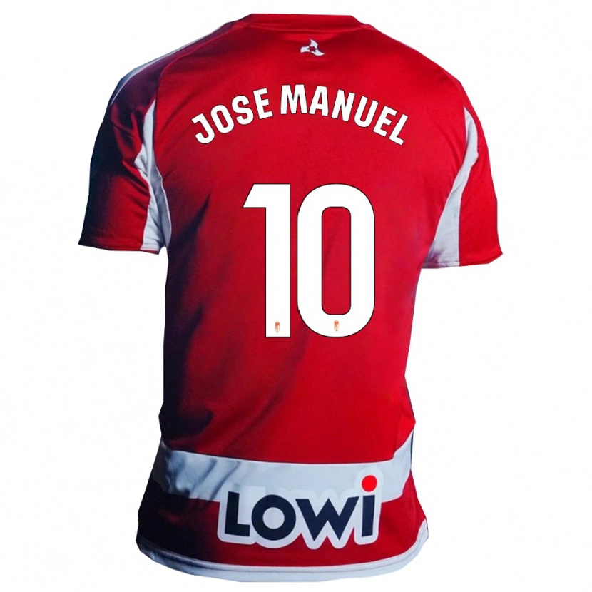 Danxen Femme Maillot José Manuel Arnáiz #10 Rouge Blanc Tenues Domicile 2025/26 T-Shirt