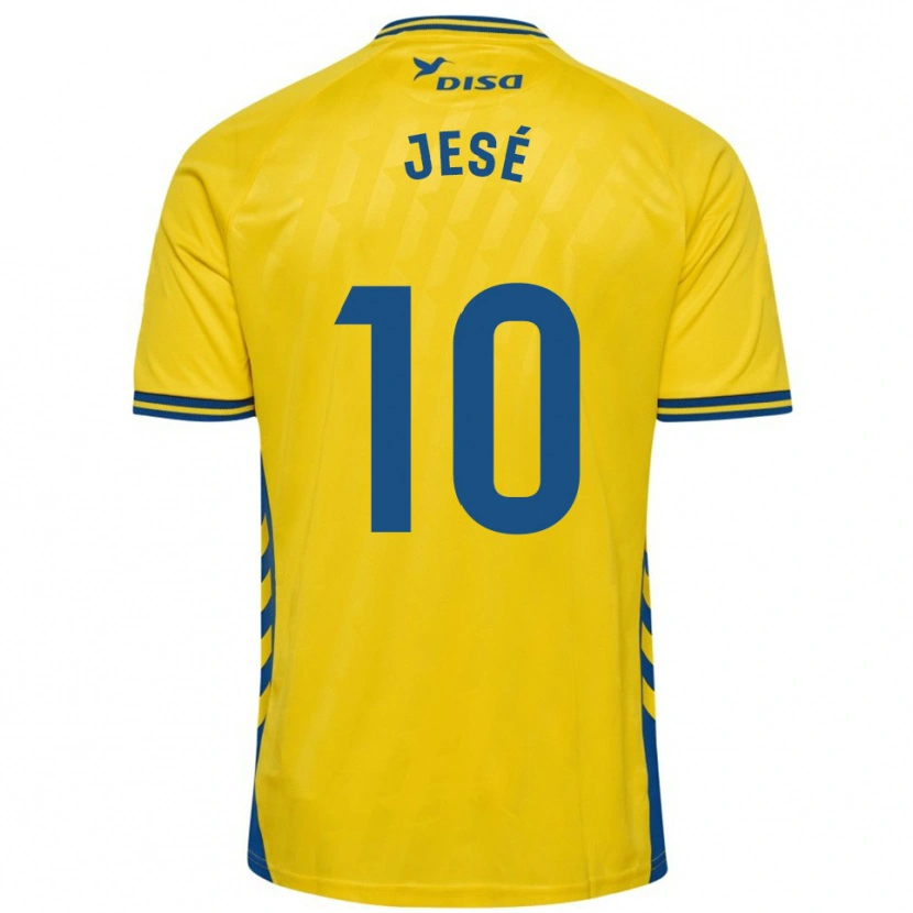 Danxen Femme Maillot Jesé #10 Jaune Bleu Tenues Domicile 2025/26 T-Shirt