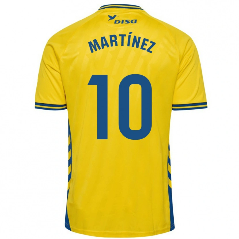 Danxen Femme Maillot Javi Martínez #10 Jaune Bleu Tenues Domicile 2025/26 T-Shirt