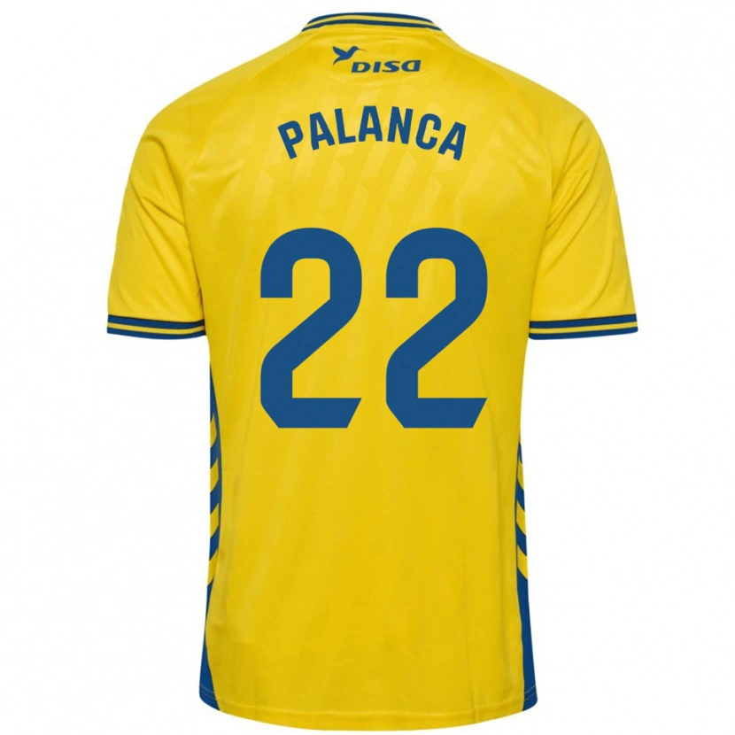 Danxen Femme Maillot Palanca #22 Jaune Bleu Tenues Domicile 2025/26 T-Shirt