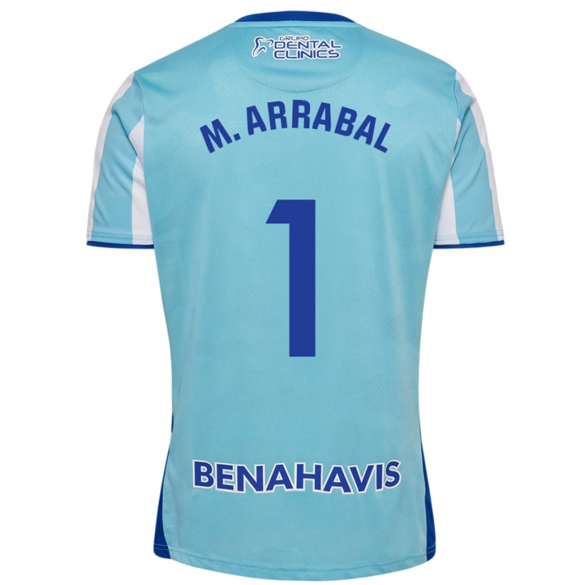 Danxen Femme Maillot María Arrabal Martin #1 Bleu Ciel Blanc Tenues Domicile 2025/26 T-Shirt