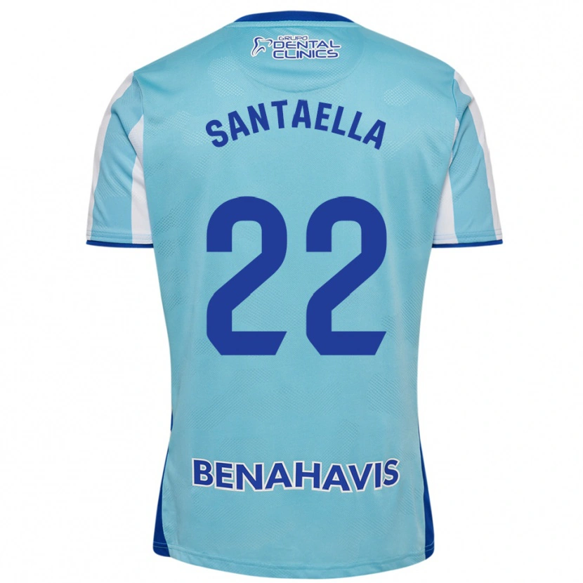 Danxen Femme Maillot Miguel Santaella #22 Bleu Ciel Blanc Tenues Domicile 2025/26 T-Shirt