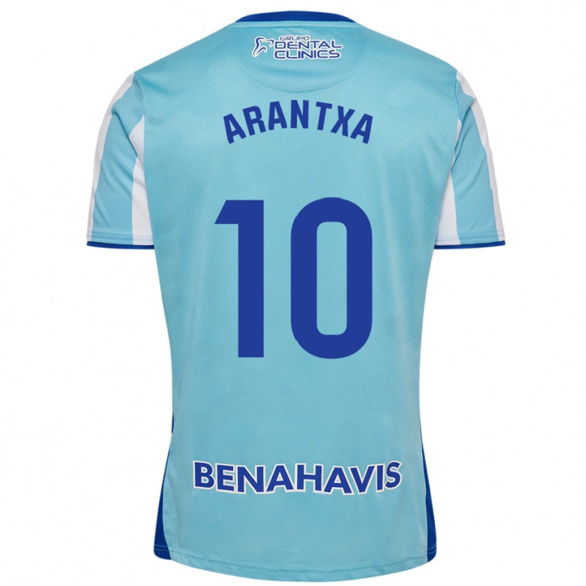 Danxen Femme Maillot Arantxa Medina Torreblanca #10 Bleu Ciel Blanc Tenues Domicile 2025/26 T-Shirt