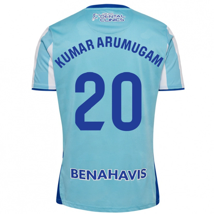 Danxen Femme Maillot Suk Kumar Arumugam #20 Bleu Ciel Blanc Tenues Domicile 2025/26 T-Shirt