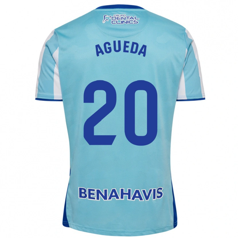 Danxen Femme Maillot Agueda Gonzalez Sanz #20 Bleu Ciel Blanc Tenues Domicile 2025/26 T-Shirt