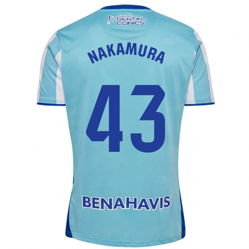 Danxen Femme Maillot Mare Nakamura #43 Bleu Ciel Blanc Tenues Domicile 2025/26 T-Shirt