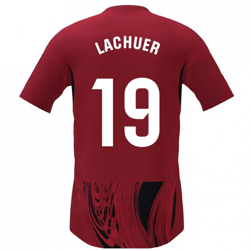 Danxen Femme Maillot Mathis Lachuer #19 Rouge Noir Tenues Domicile 2025/26 T-Shirt