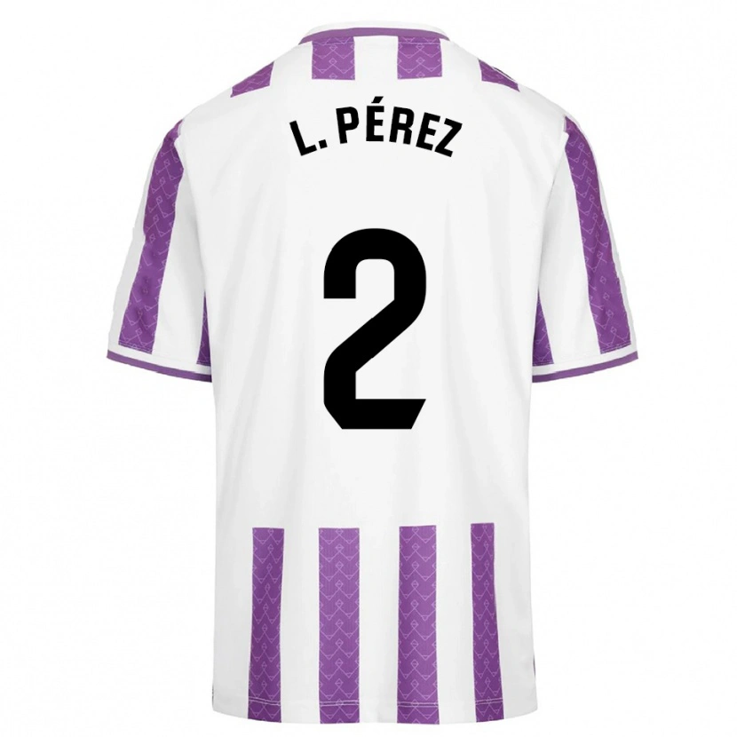 Danxen Femme Maillot Luis Pérez #2 Violet Blanc Tenues Domicile 2025/26 T-Shirt