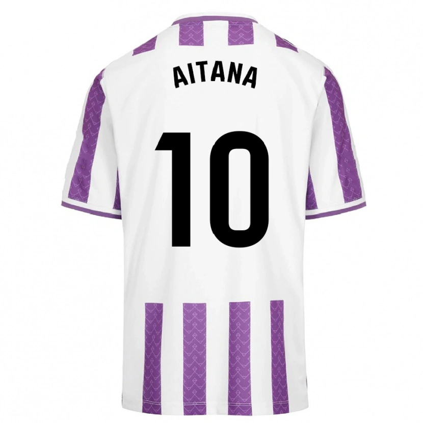Danxen Femme Maillot Aitana Ruda Lara #10 Violet Blanc Tenues Domicile 2025/26 T-Shirt