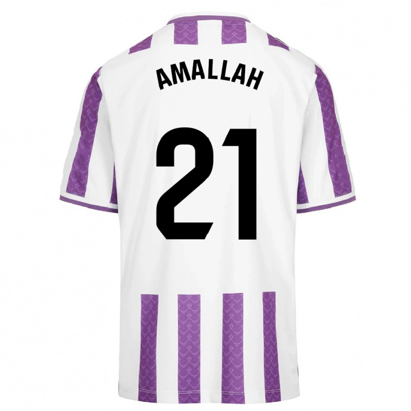 Danxen Femme Maillot Selim Amallah #21 Violet Blanc Tenues Domicile 2025/26 T-Shirt