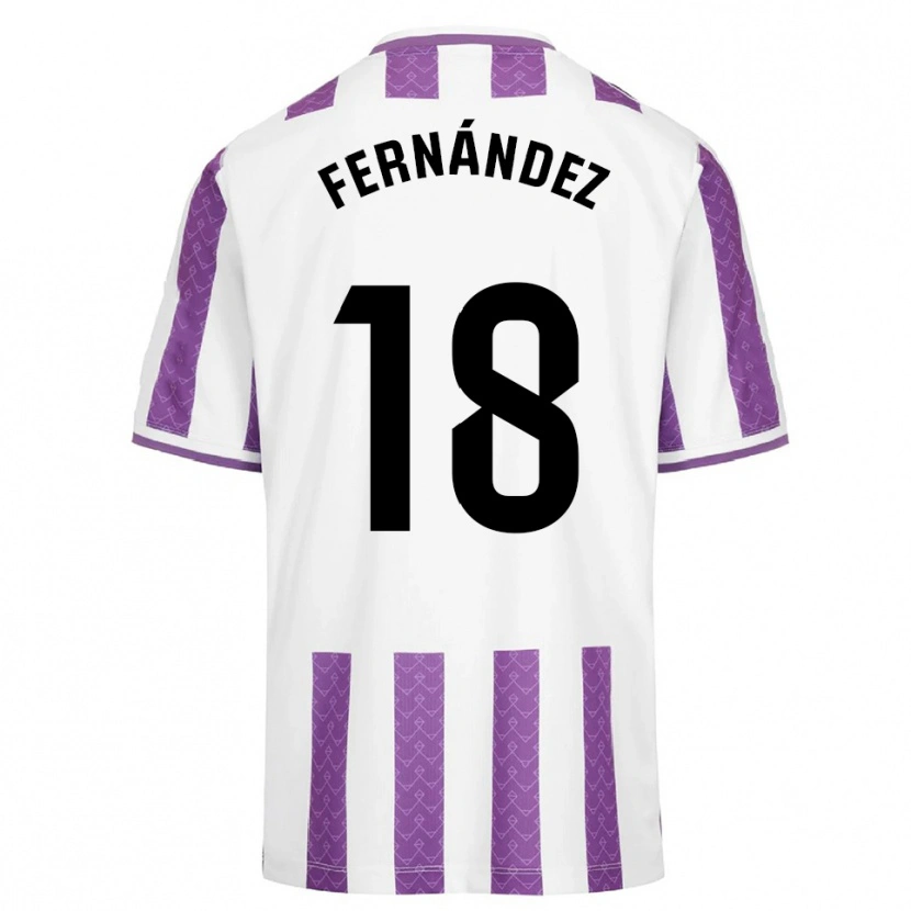 Danxen Femme Maillot Tommy Fernández #18 Violet Blanc Tenues Domicile 2025/26 T-Shirt