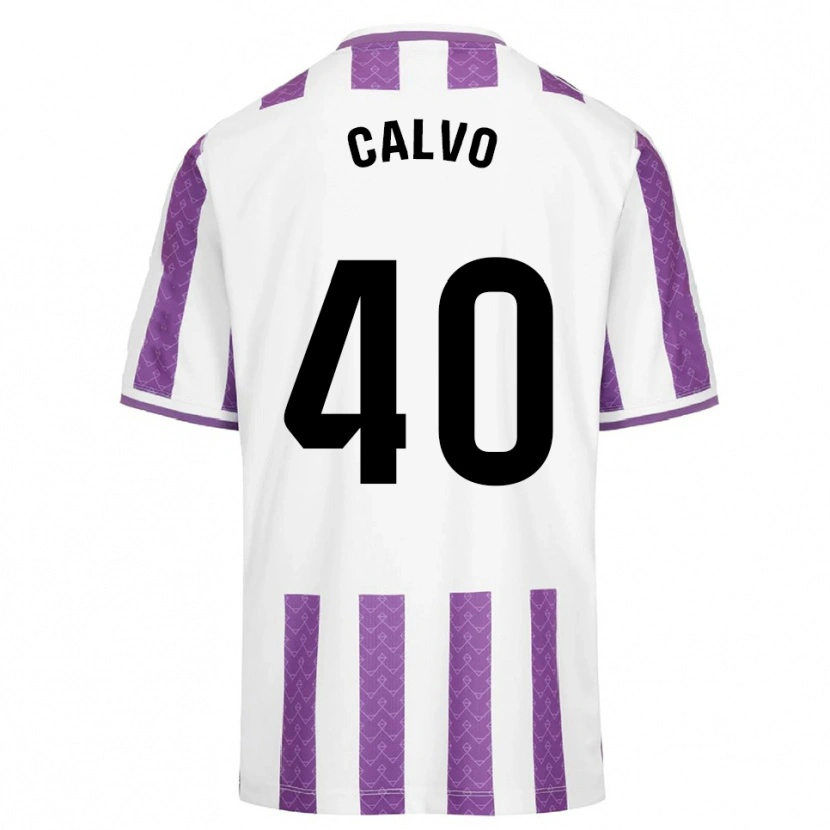 Danxen Femme Maillot Hugo Calvo #40 Violet Blanc Tenues Domicile 2025/26 T-Shirt