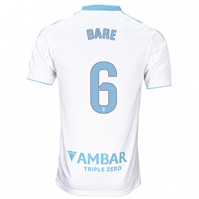 Danxen Femme Maillot Keidi Bare #6 Blanc Bleu Ciel Tenues Domicile 2025/26 T-Shirt