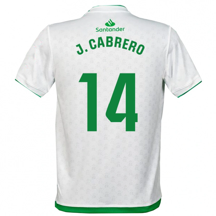 Danxen Femme Maillot Jimena Cabrero De La Llama #14 Vert Blanc Tenues Domicile 2025/26 T-Shirt