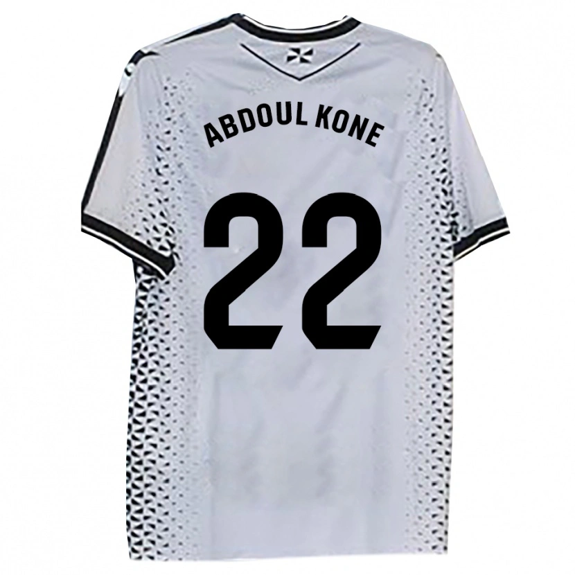 Danxen Femme Maillot Kialy Abdoul Kone #22 Blanc Noir Tenues Domicile 2025/26 T-Shirt