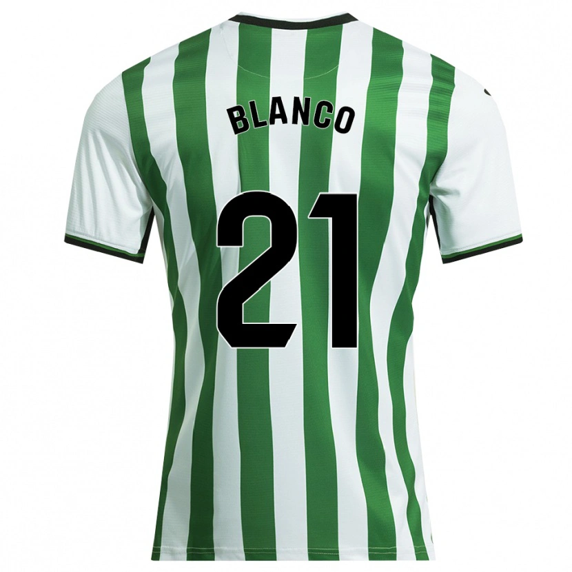 Danxen Femme Maillot Víctor Blanco #21 Blanc Vert Tenues Domicile 2025/26 T-Shirt