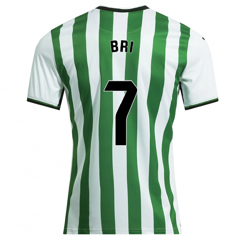 Danxen Femme Maillot Diego Bri #7 Blanc Vert Tenues Domicile 2025/26 T-Shirt