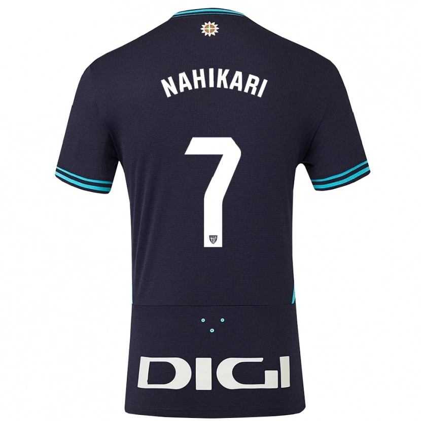 Danxen Femme Maillot Nahikari Garcia Perez #7 Marine Bleu Ciel Tenues Extérieur 2025/26 T-Shirt