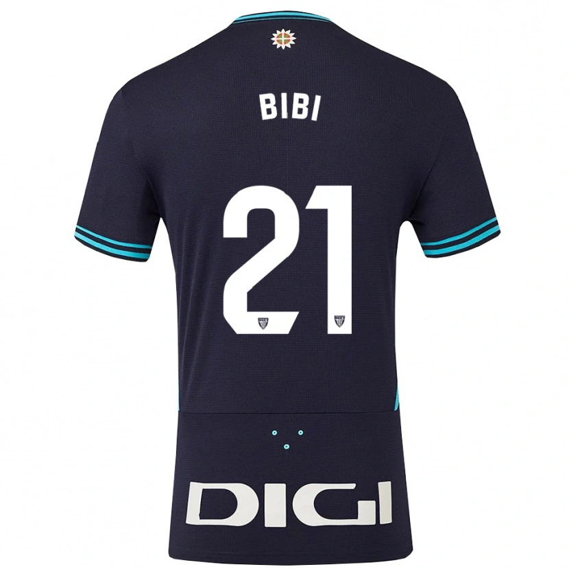 Danxen Femme Maillot Bibiane Schulze Solano #21 Marine Bleu Ciel Tenues Extérieur 2025/26 T-Shirt