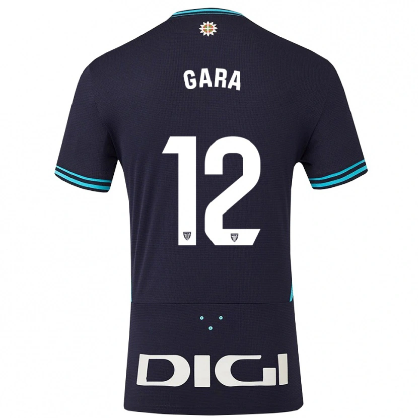Danxen Femme Maillot Gara #12 Marine Bleu Ciel Tenues Extérieur 2025/26 T-Shirt