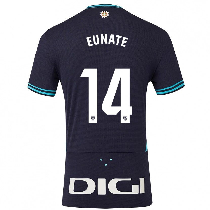 Danxen Femme Maillot Eunate Arraiza Otazu #14 Marine Bleu Ciel Tenues Extérieur 2025/26 T-Shirt