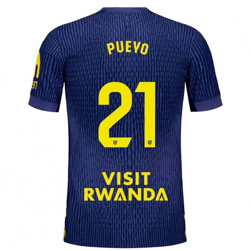 Danxen Femme Maillot Jano Monserrate #21 Marine Jaune Tenues Extérieur 2025/26 T-Shirt