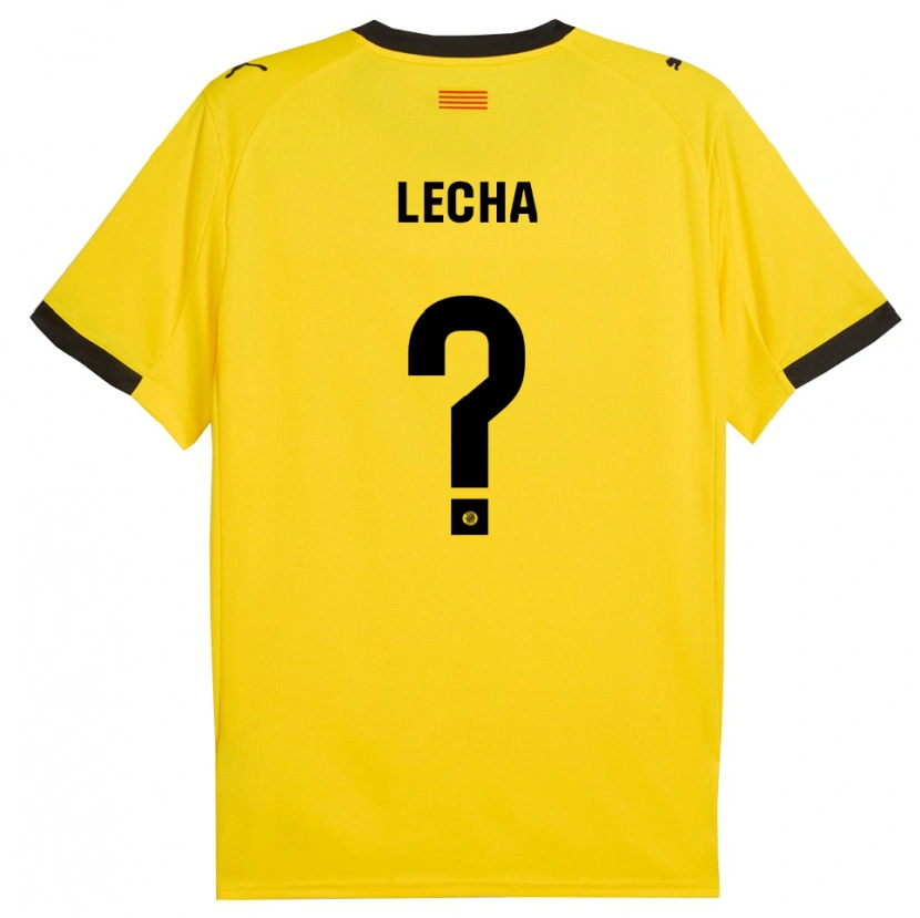 Danxen Femme Maillot Pol Lecha #0 Jaune Noir Tenues Extérieur 2025/26 T-Shirt