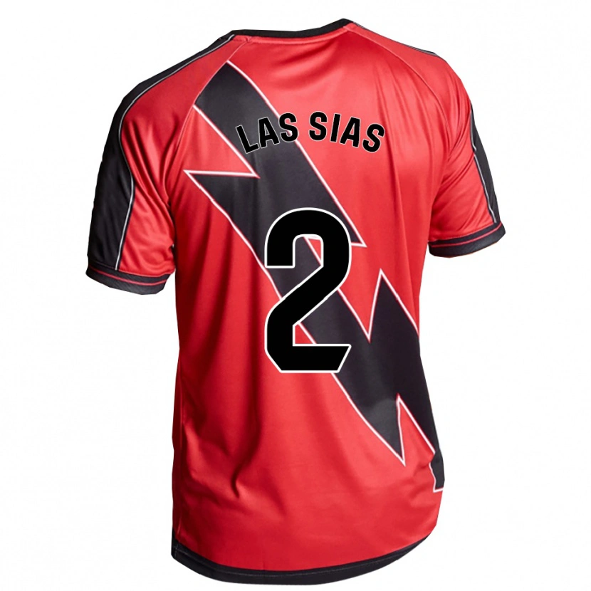 Danxen Femme Maillot Marco De Las Sías #2 Rouge Noir Tenues Extérieur 2025/26 T-Shirt