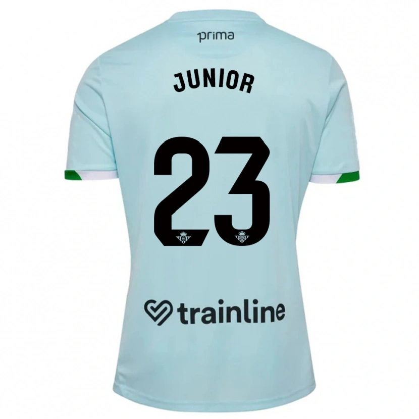 Danxen Femme Maillot Junior Firpo #23 Bleu Ciel Vert Tenues Extérieur 2025/26 T-Shirt