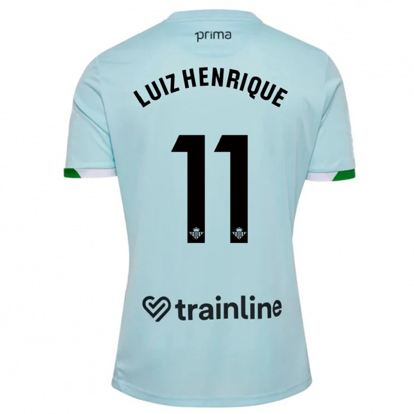 Danxen Femme Maillot Luiz Henrique #11 Bleu Ciel Vert Tenues Extérieur 2025/26 T-Shirt