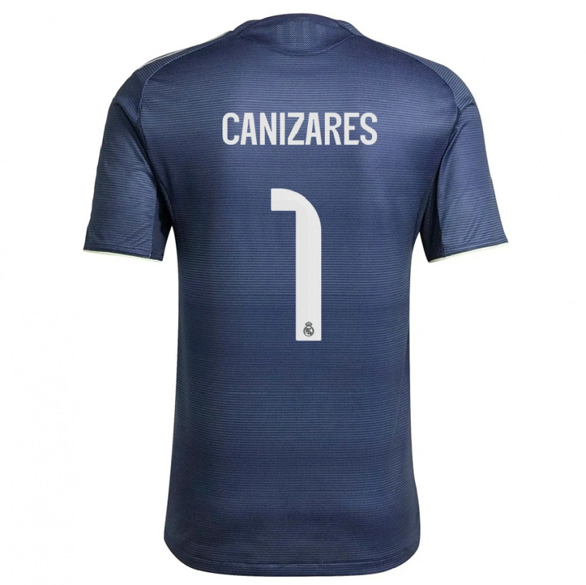 Danxen Femme Maillot Lucas Canizares #1 Marine Argent Tenues Extérieur 2025/26 T-Shirt