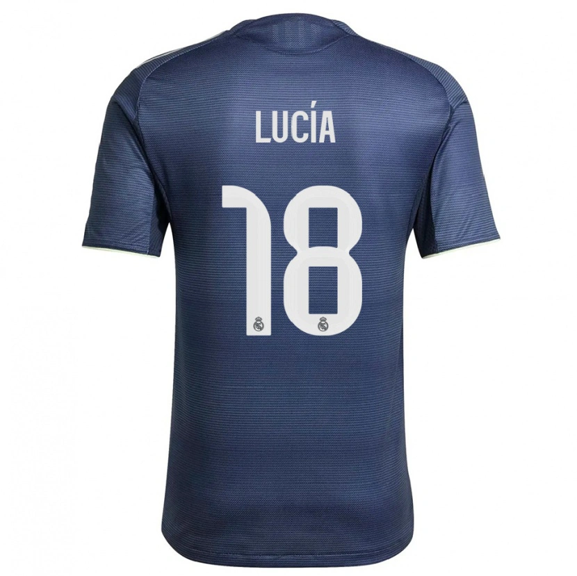 Danxen Femme Maillot Lucia Rodriguez #18 Marine Argent Tenues Extérieur 2025/26 T-Shirt