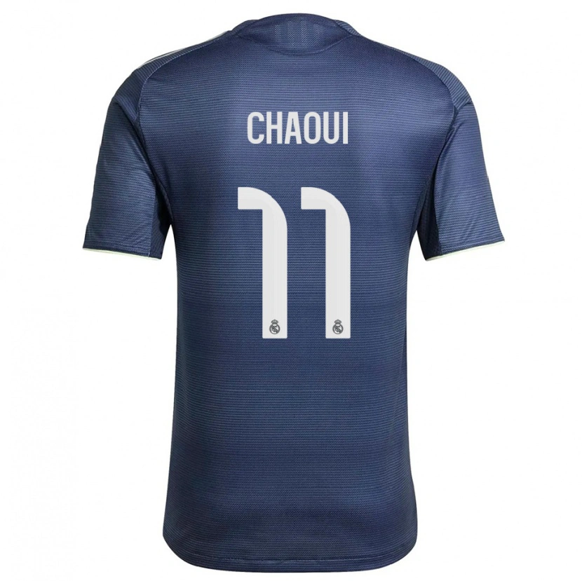Danxen Femme Maillot Omar Chaoui #11 Marine Argent Tenues Extérieur 2025/26 T-Shirt