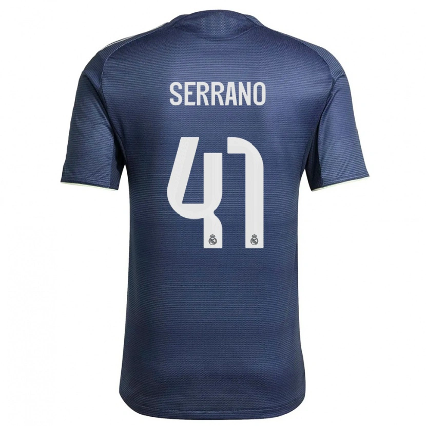 Danxen Femme Maillot Manu Serrano #41 Marine Argent Tenues Extérieur 2025/26 T-Shirt